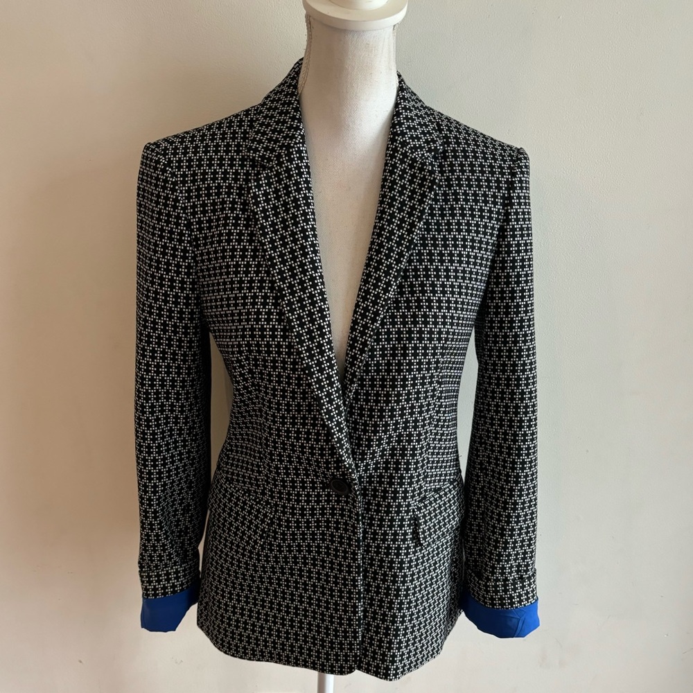 Express Women’s Checkered Black & White Blazer Size 6